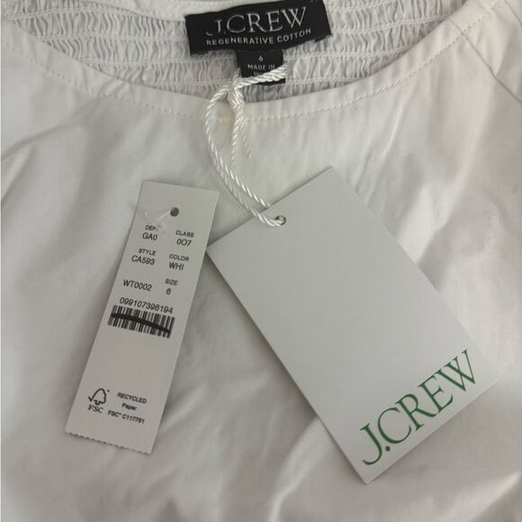 J.Crew Fitted puff-sleeve top New size 6 - Picture 2 of 11